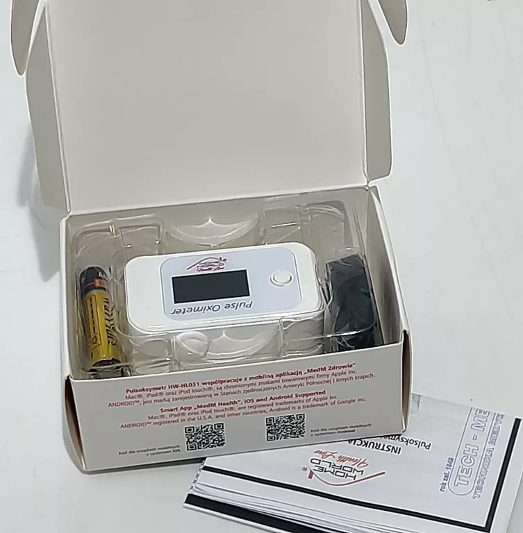PULSOKSYMETR BLUETOOTH TECH-MED HW-HL031