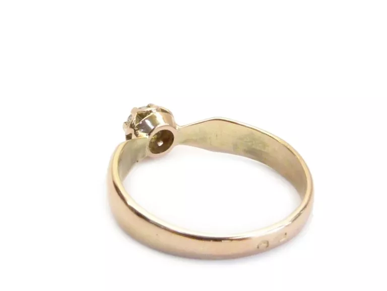 ZŁOTY PIERŚCIONEK Z BRYLANTEM 585 R18 0,21CT