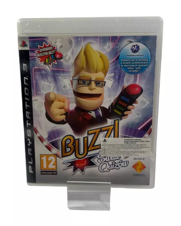 GRA BUZZ! ŚWIAT QUIZÓW PL PS3 + 4 BUZZERY