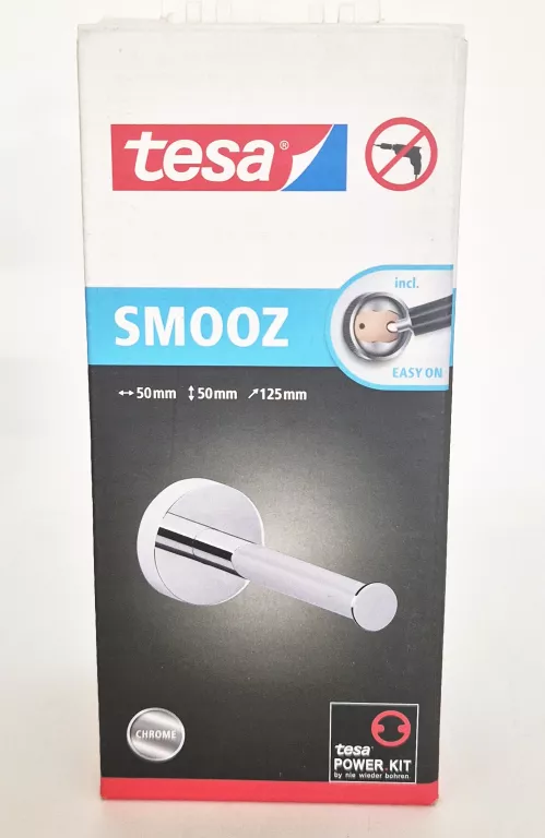 UCHWYT NA PAPIER TOALETOWY BEZ WIERCENIA TESA