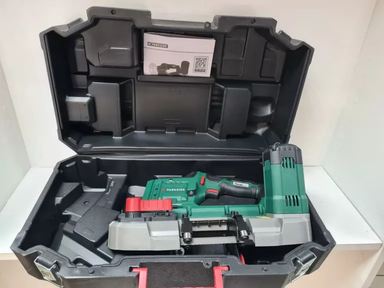 PARKSIDE AKUMULATOROWA PIŁA TAŚMOWA 20 V, PMBA 20-LI A1 KOMPLET