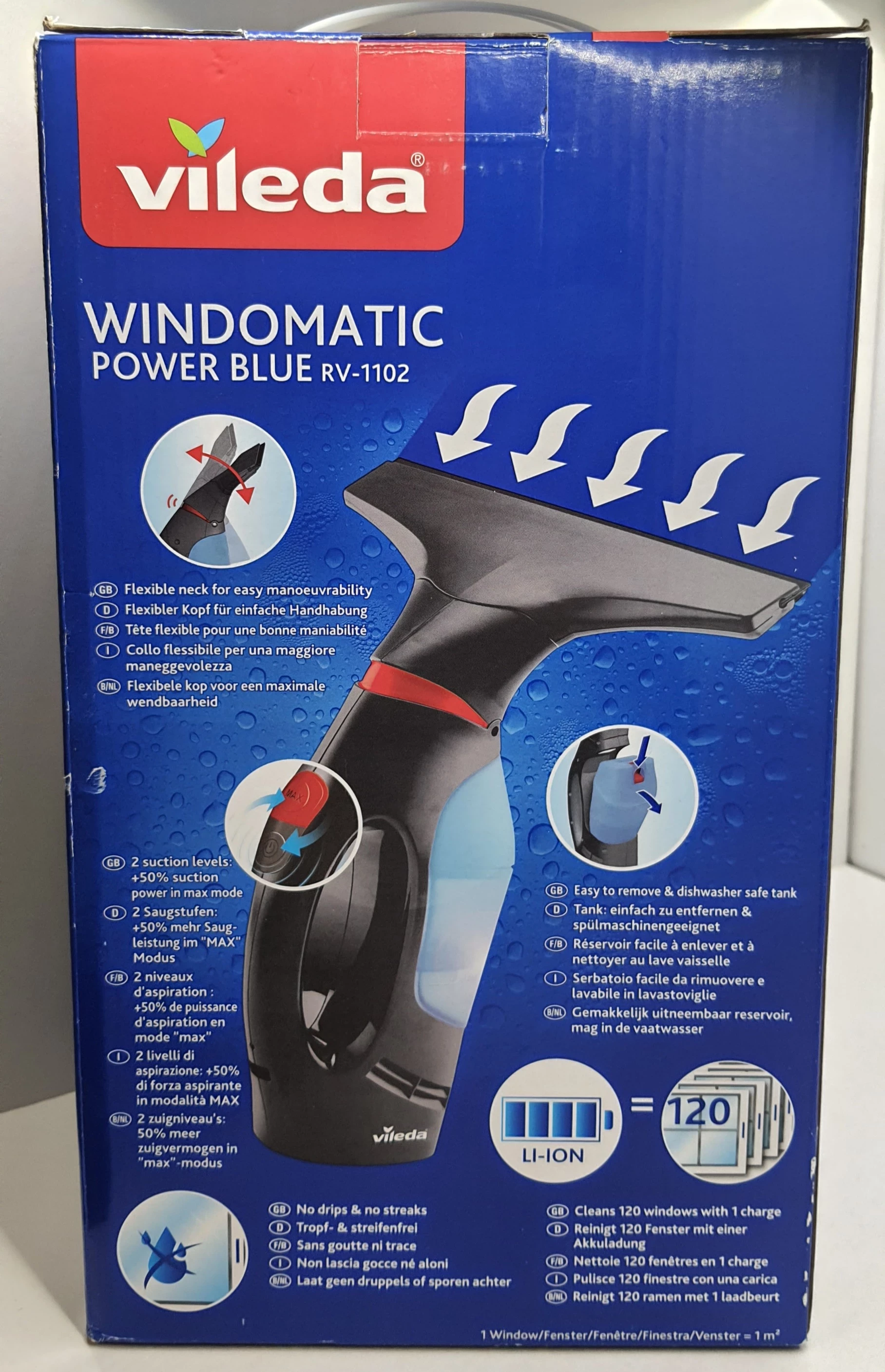 myjka-do-okien-vileda-windomatic-power-blue-sciagaczka-do-szyb-stan-powystawowy