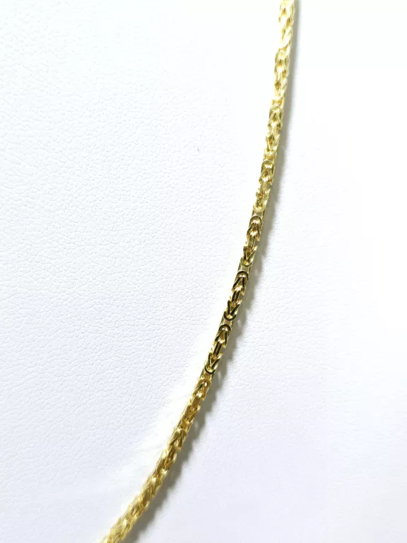NIENOSZONY ZŁOTY ŁANCUSZEK KROLEWSKI 11,84G 585 50 CM