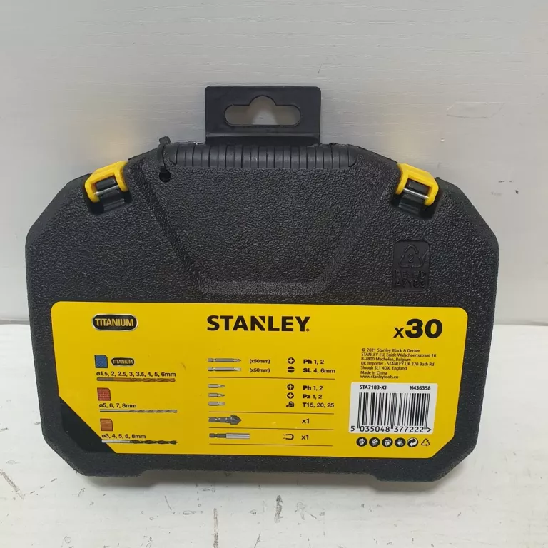 ZESTAW WIERTEŁ I BITÓW STANLEY STA7183-XJ 30 EL