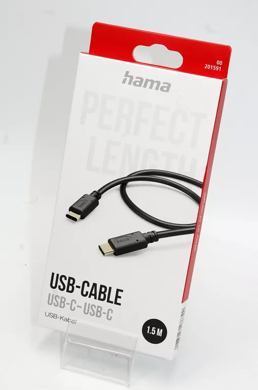 KABEL USB TYP A - USB TYP C HAMA 1,5M CZARNY 00201591