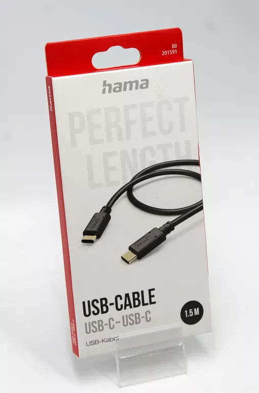 KABEL USB TYP A - USB TYP C HAMA 1,5M CZARNY 00201591