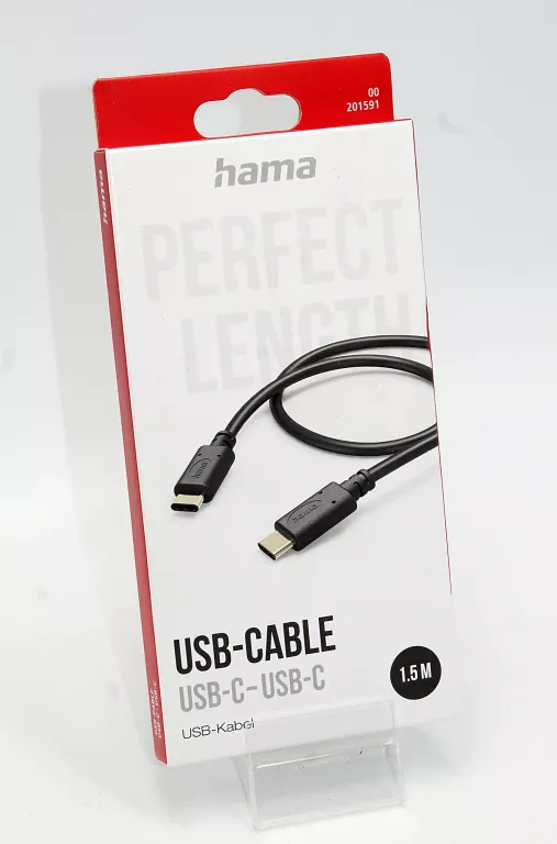 KABEL USB TYP A - USB TYP C HAMA 1,5M CZARNY 00201591