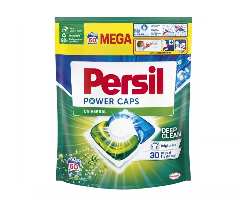 PERSIL POWER CAPS KAPSUŁKI DO PRANIA BIELI 60SZT