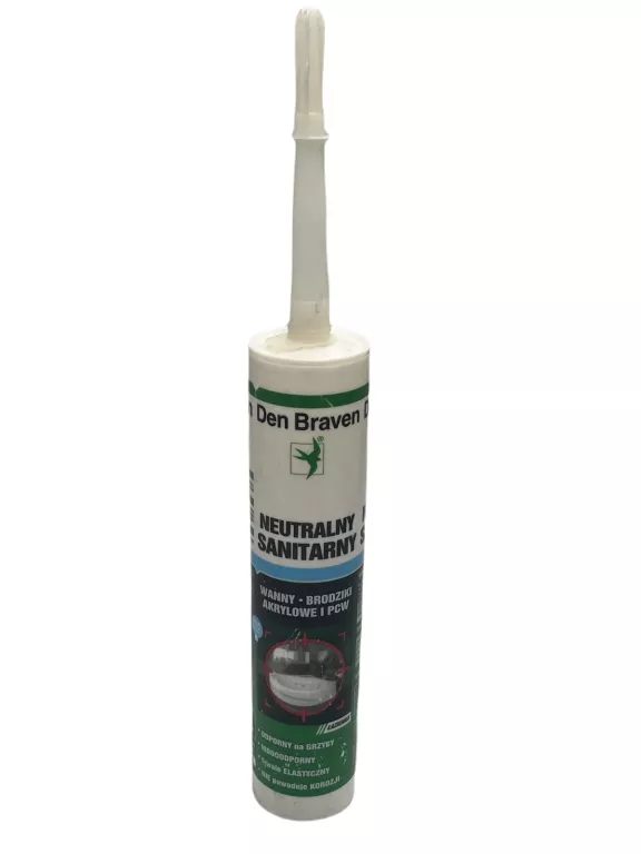DEN BRAVEN SILIKON SANITARNY BIAŁY 300ML