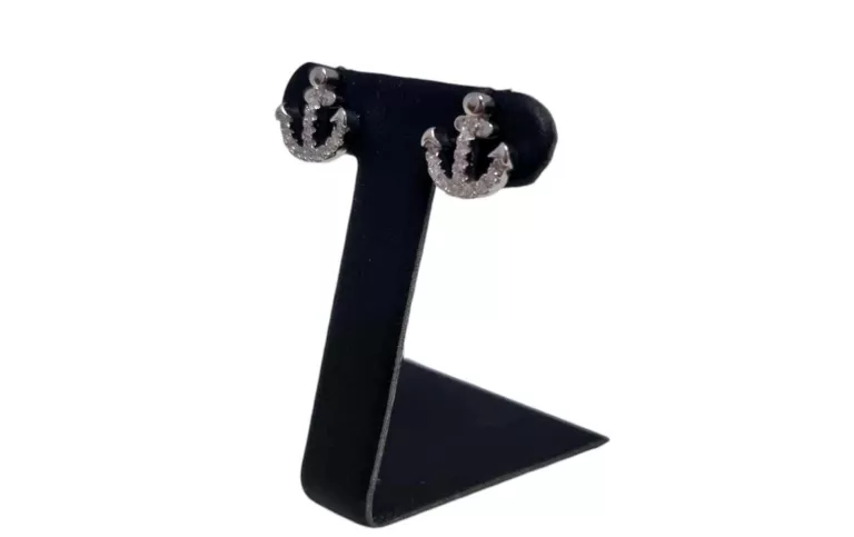 ŚLICZNE SREBRNE KOLCZYKI KOTWICE P.925 2,36 G