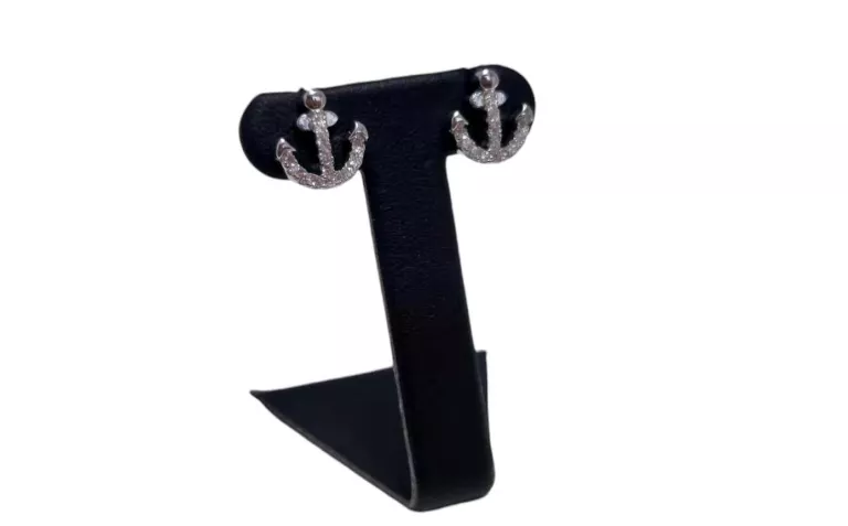 ŚLICZNE SREBRNE KOLCZYKI KOTWICE P.925 2,36 G