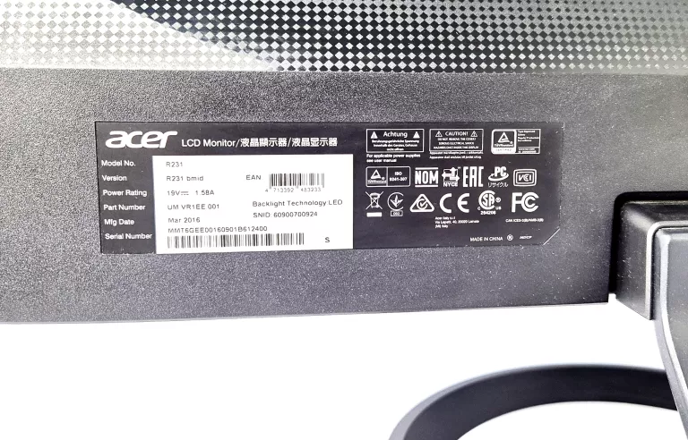 MONITOR ACER R231 23"