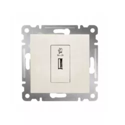 KAREA KAREA GNIAZDO USB 5V-2A POJEDYŃCZE PERŁA 57100465 MAKEL