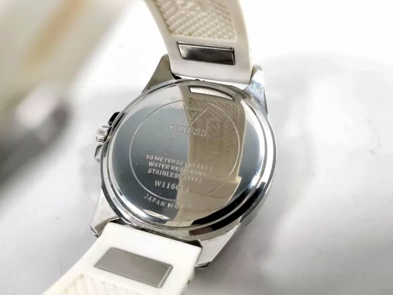 ZEGAREK GUESS W1160L4 RUBBER KARET WHITE + PUDEŁKO #IGŁA !