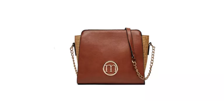 MONNARI BRĄZOWA TOREBKA Z PLECIONKĄ BAG0301-017