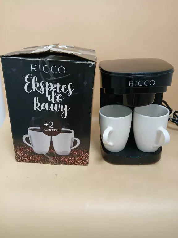 EKSPRES DO KAWY RICCO +DWIE FILIŻANKI