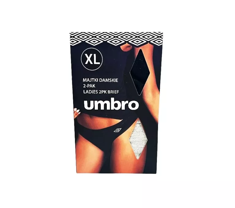 UMBRO MAJTKI DAMSKIE FIGI SPORTOWE 2-PAK ROZMIAR XL