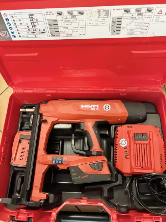 OSADZAK GWOŹDZIARKA HILTI BX 3-L 22V + HILTI C4/36-350 +2 X HILTI B22/5,2