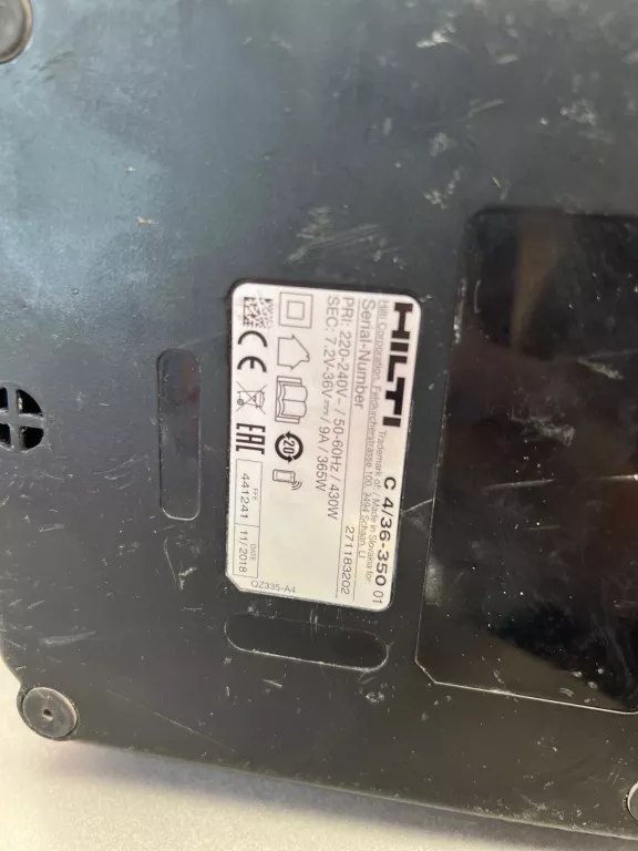 OSADZAK GWOŹDZIARKA HILTI BX 3-L 22V + HILTI C4/36-350 +2 X HILTI B22/5,2