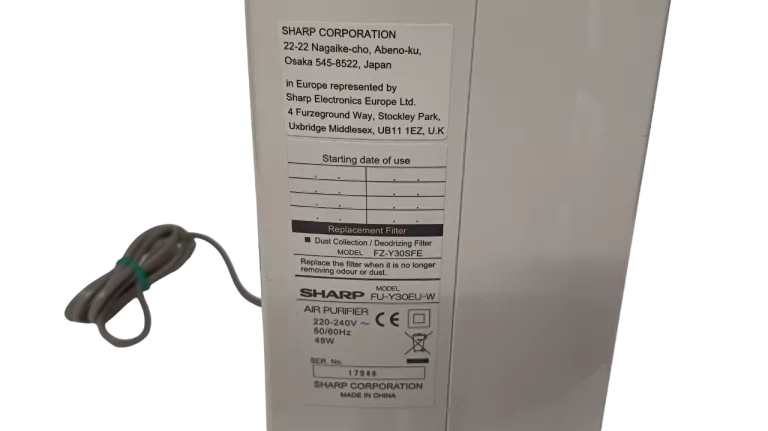 OCZYSZCZACZ POWIETRZA SHARP FU-Y30EU-W