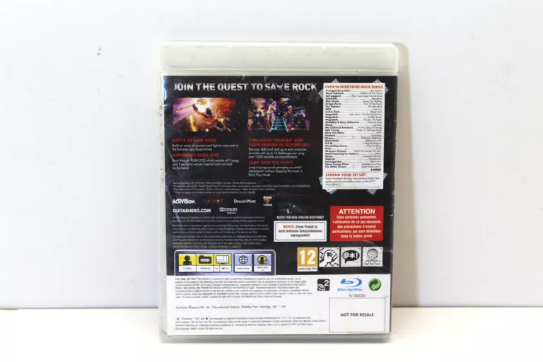 GRA PS3 GUITAR HERO WARRIORS OF ROCK