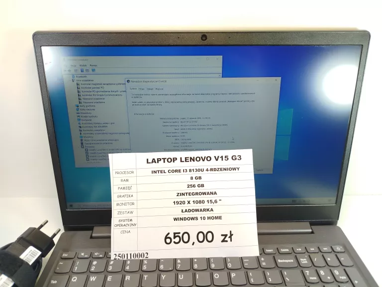 LAPTOP LENOVO V15 G3 I3/256GB/8GB/WIN10