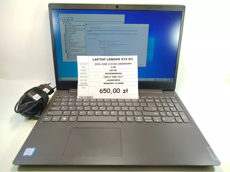 LAPTOP LENOVO V15 G3 I3/256GB/8GB/WIN10