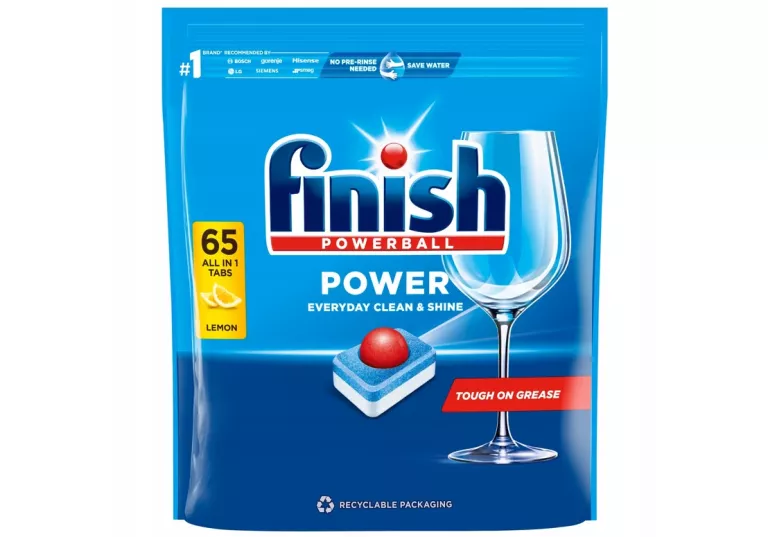 FINISH POWER POWERBALL TABLETKI DO ZMYWARKI ALL IN ONE 65 SZTUK ZMYWAŃ