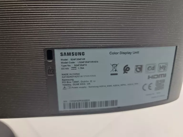 MONITOR SAMSUNG S234F354FHR