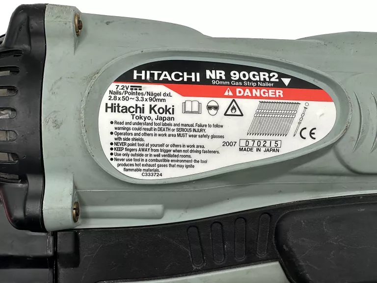 GWOŹDZIARKA AUKUMULATOROWA HITACHI NR 90GR2 HIKOKI NR90GC2 - BODY