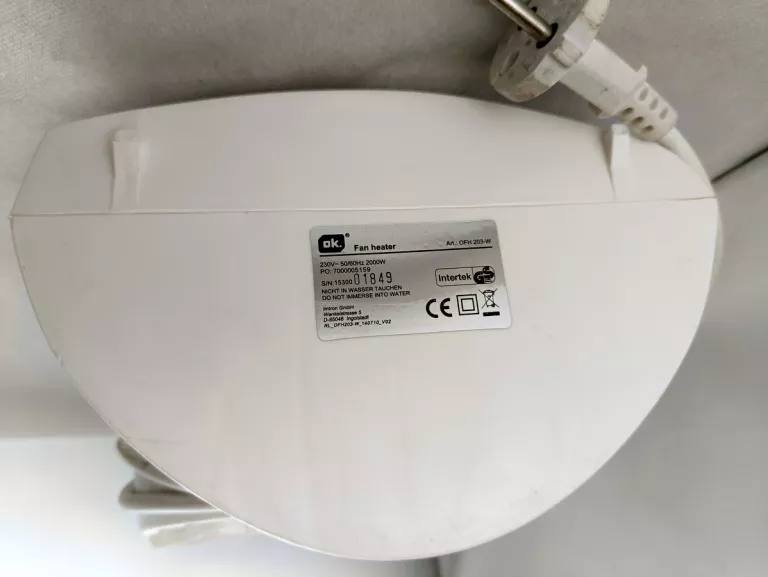 TERMOWENTYLATOR OK. OFH 203
