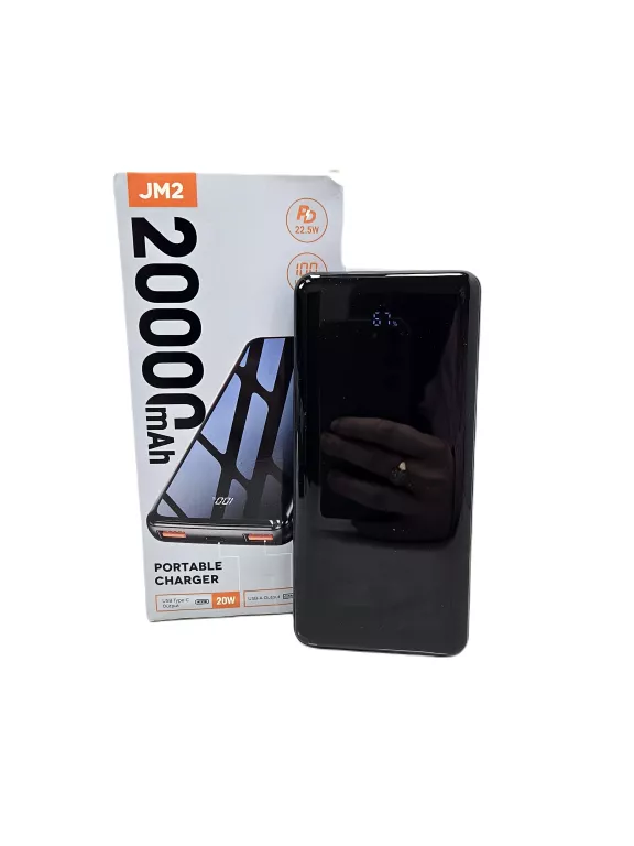 POWERBANK JM2 20000 MAH CZARNY