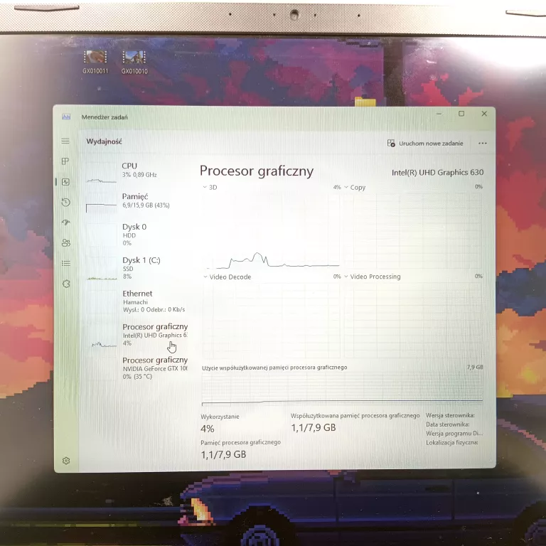 LAPTOP ASUS TUF GAMING FX705 16 GB RAM GTX 1060 I7 8GEN