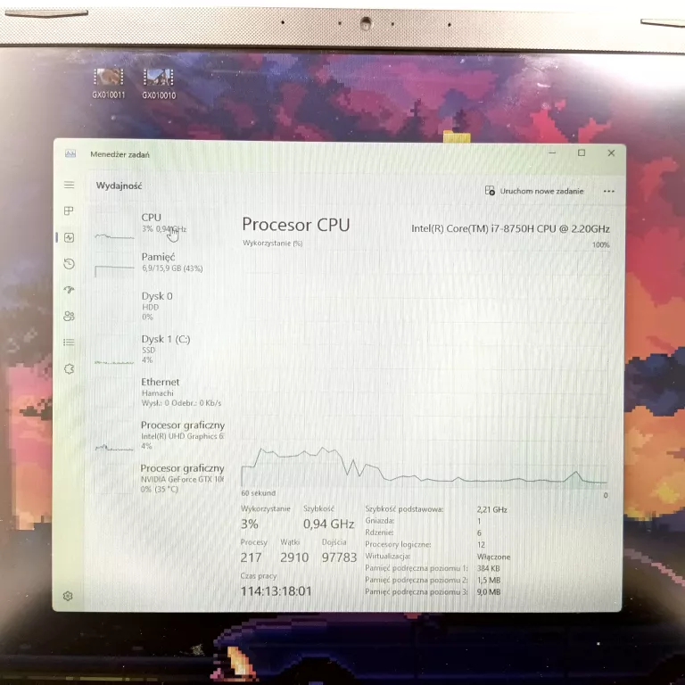 LAPTOP ASUS TUF GAMING FX705 16 GB RAM GTX 1060 I7 8GEN