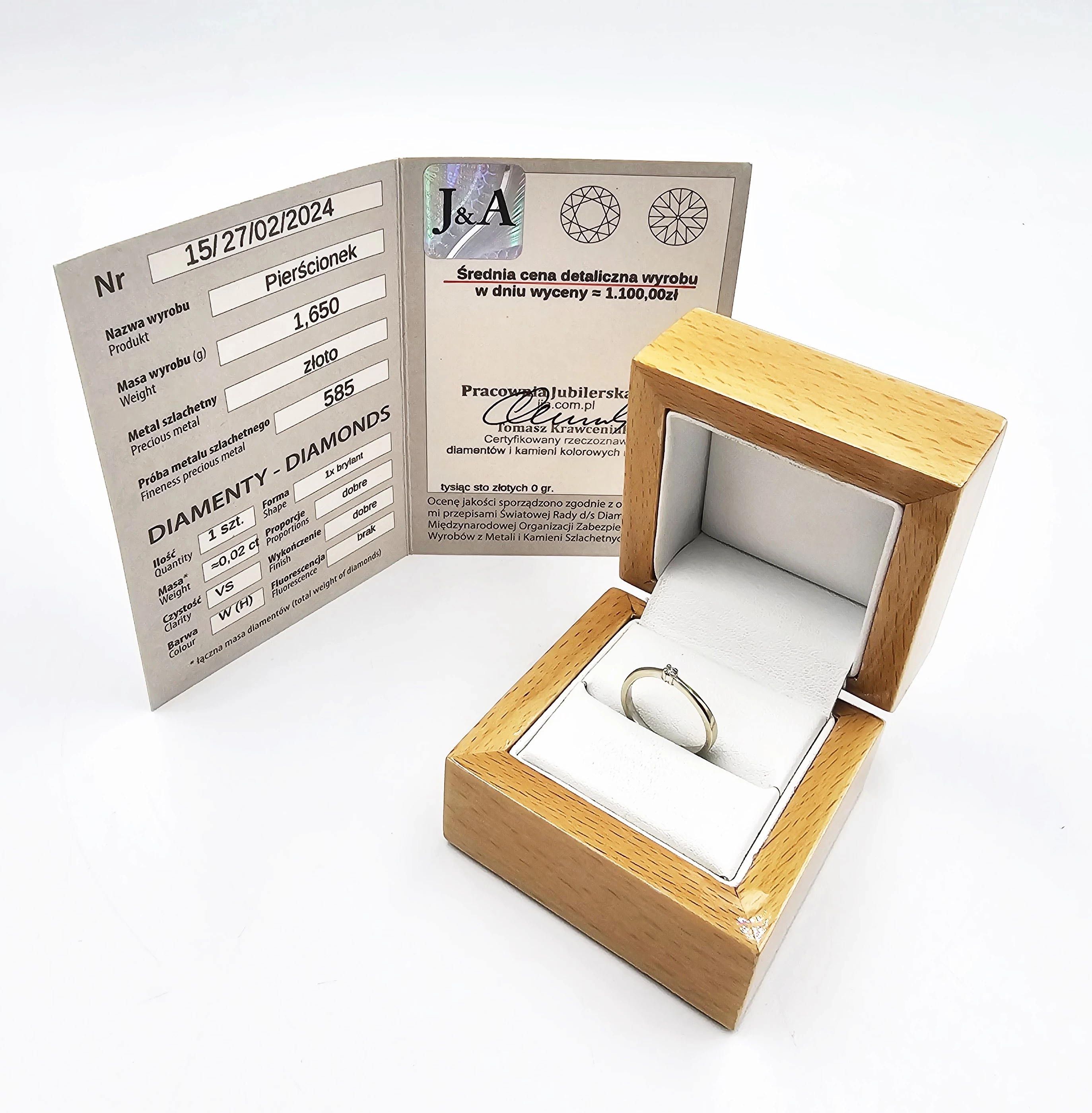 zloty-pierscionek-z-diamentem-165gr-p585-certyfikat-tarnopolska-76-zabrze