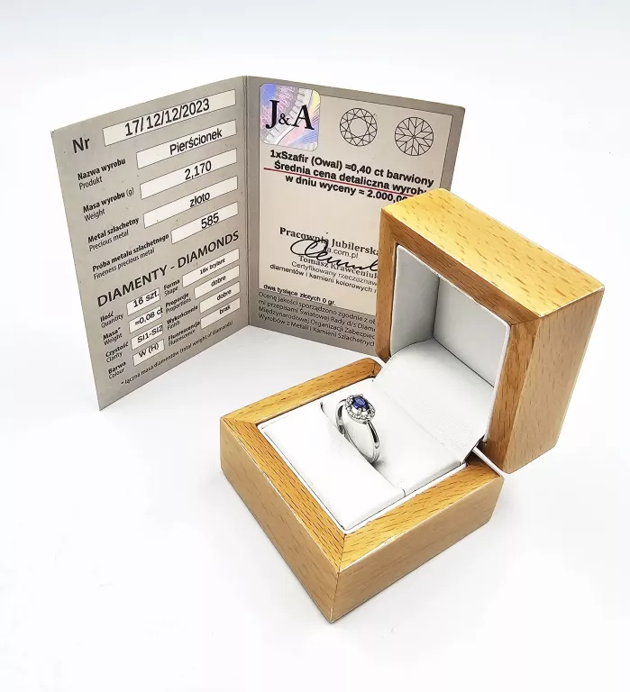 pierscionek-z-bialego-zlota-z-brylantami-i-szafirem-217gr-p585-tarnopolska-76-zabrze