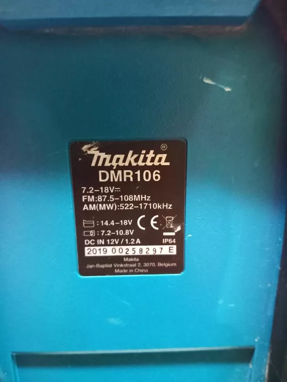 RADIO BUDOWLANE MAKITA DMR106 + BATERIA 3.0AH