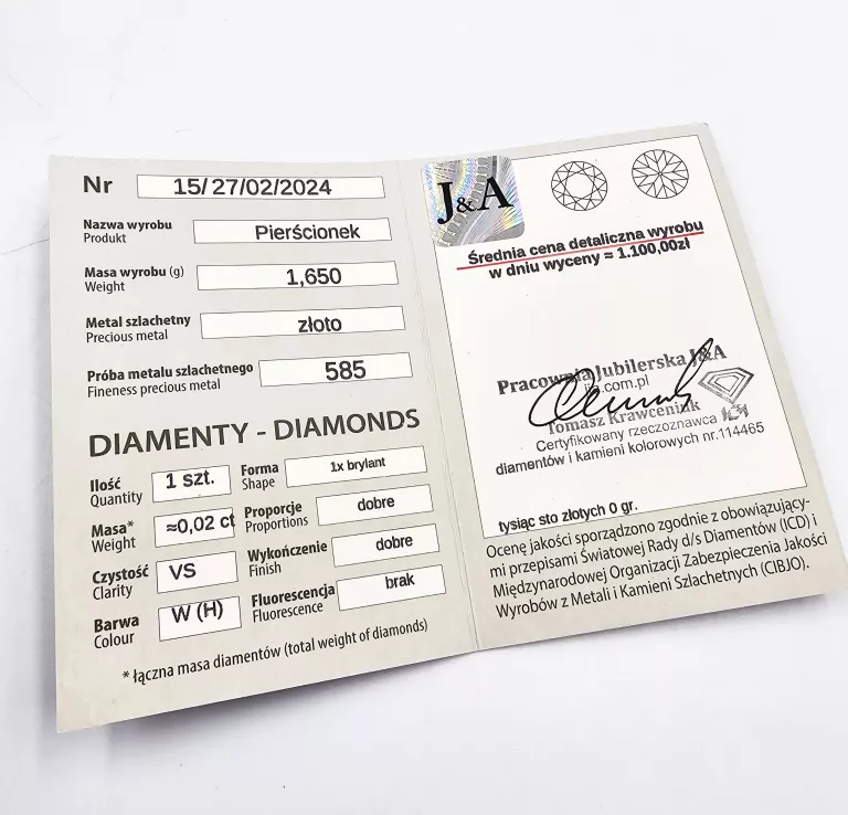 zloty-pierscionek-z-diamentem-165gr-p585-certyfikat-waga-165