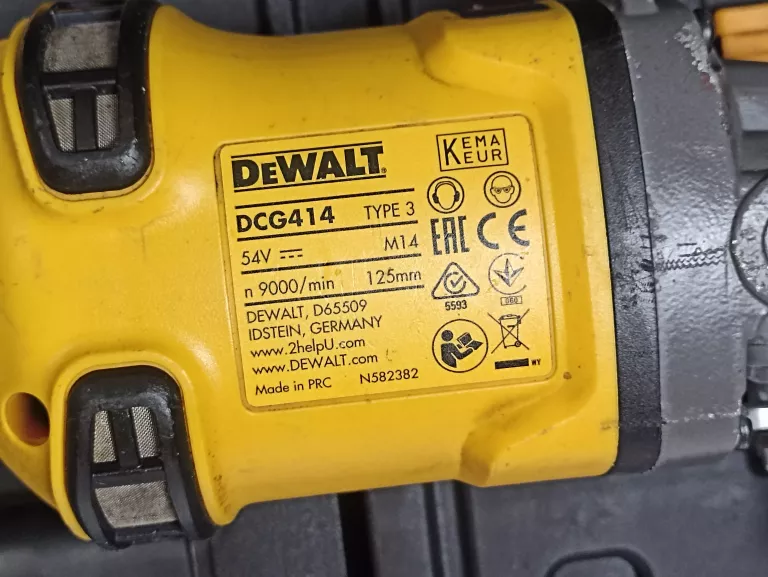 SZLIFIERKA KĄTOWA DEWALT DCG414