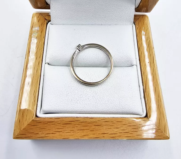 ZŁOTY PIERŚCIONEK Z DIAMENTEM 1.65GR, P.585 + CERTYFIKAT