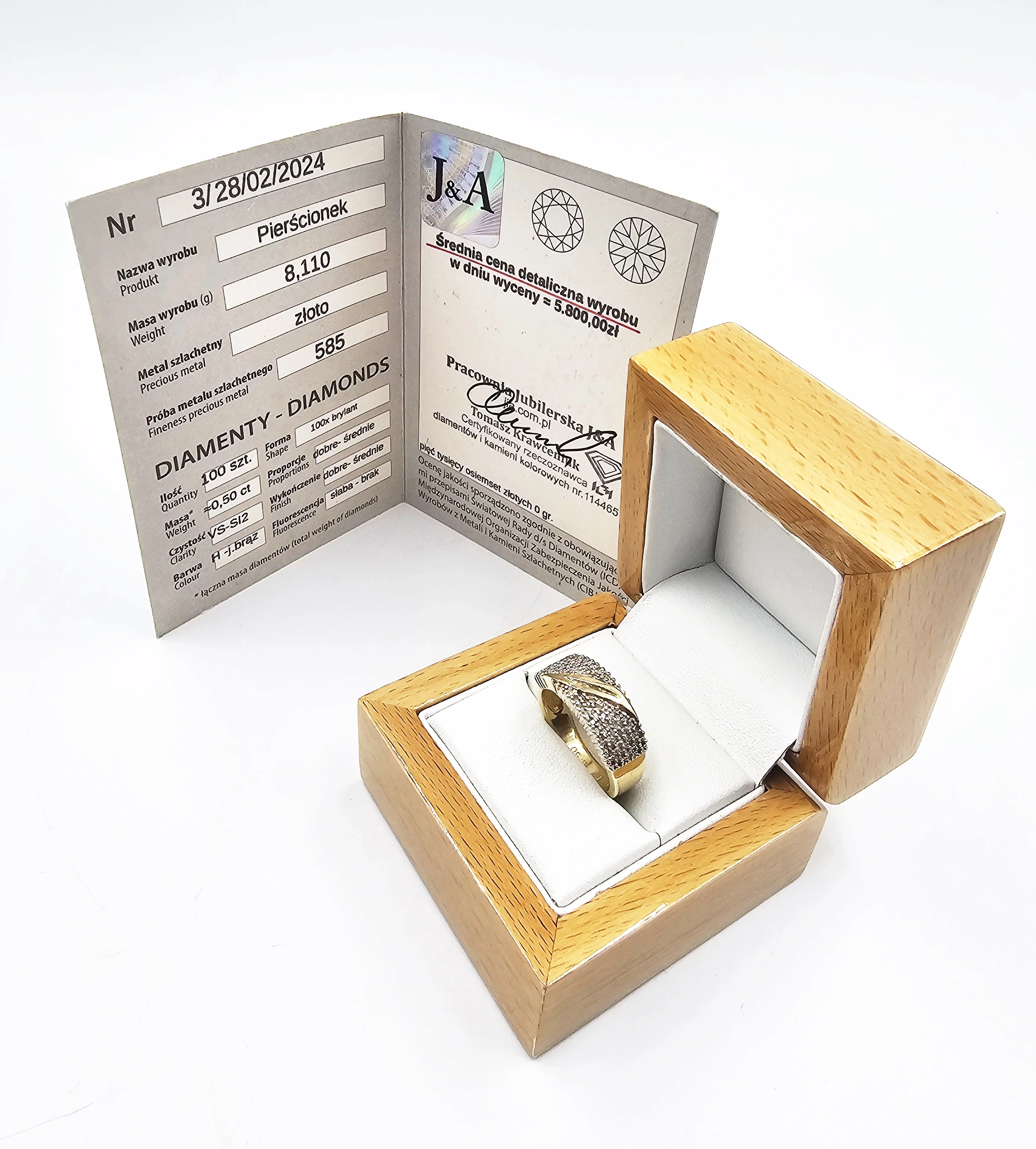 zloty-pierscionek-z-brylantami-811gr-p585-certyfikat-tarnopolska-76-zabrze