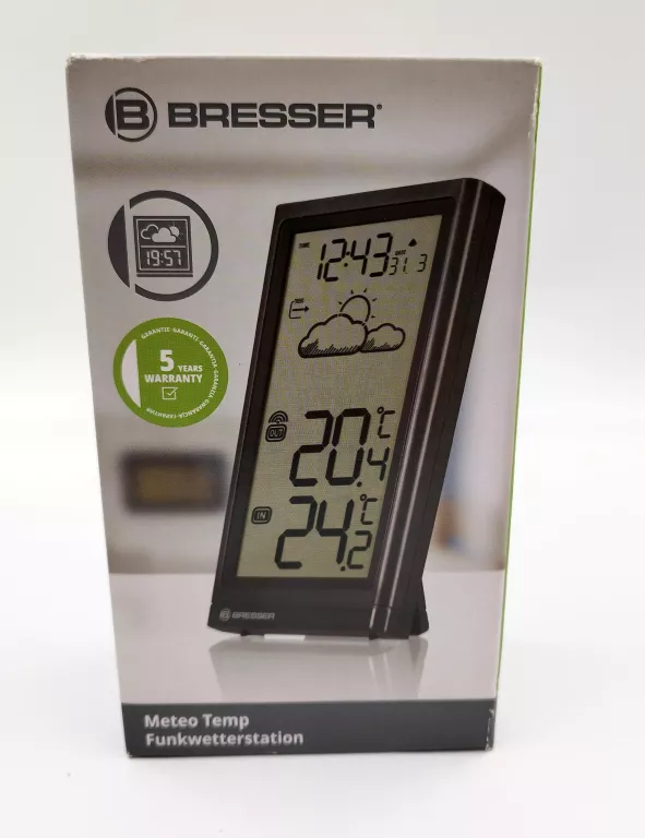 STACJA POGODOWA BRESSER METEO TEMP Z SYGNAŁEM RADIOWYM DCF