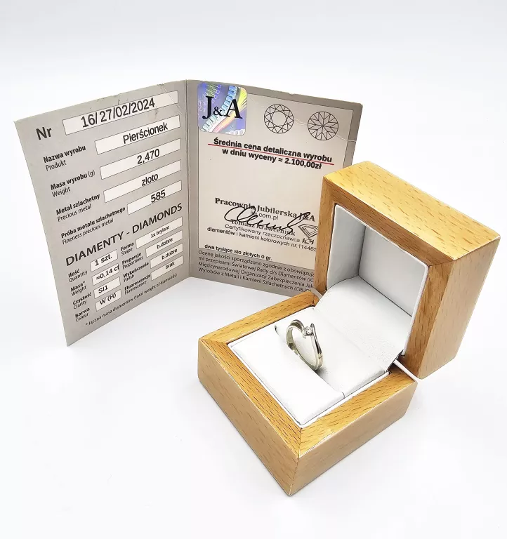pierscionek-z-bialego-zlota-z-diamentem-247gr-p585-certyfikat-tarnopolska-76-zabrze