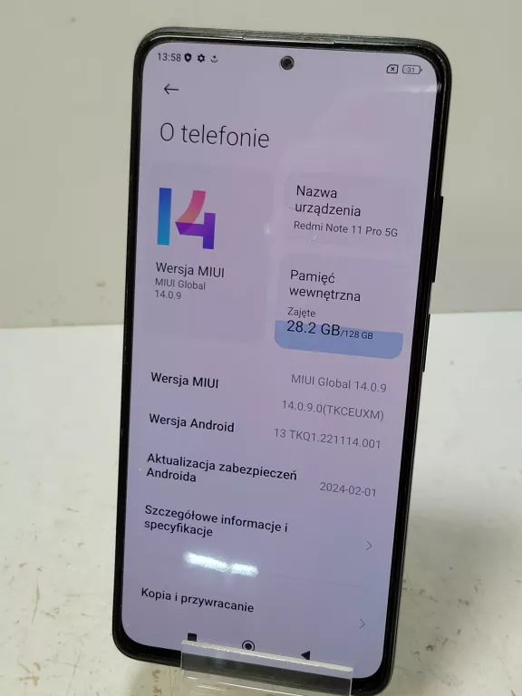 TELEFON XIAOMI REDMI NOTE 11 PRO 5G 128GB