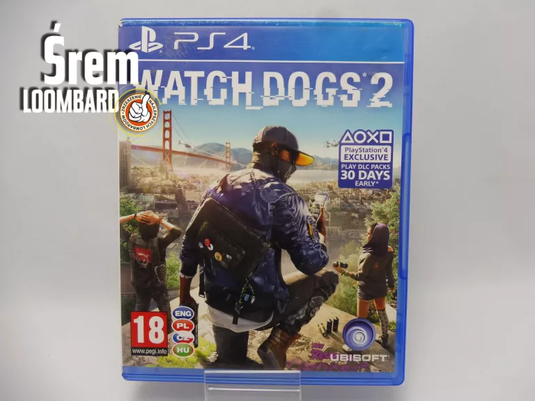 GRA WATCH DOGS 2 PS4, STAN BDB!