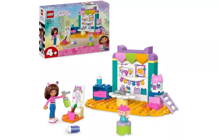 LEGO KOCI DOMEK GABI PRACE RĘCZNE Z TEKTURZĄTKIEM GABBYS DOLLLHOUSE ZESTAW