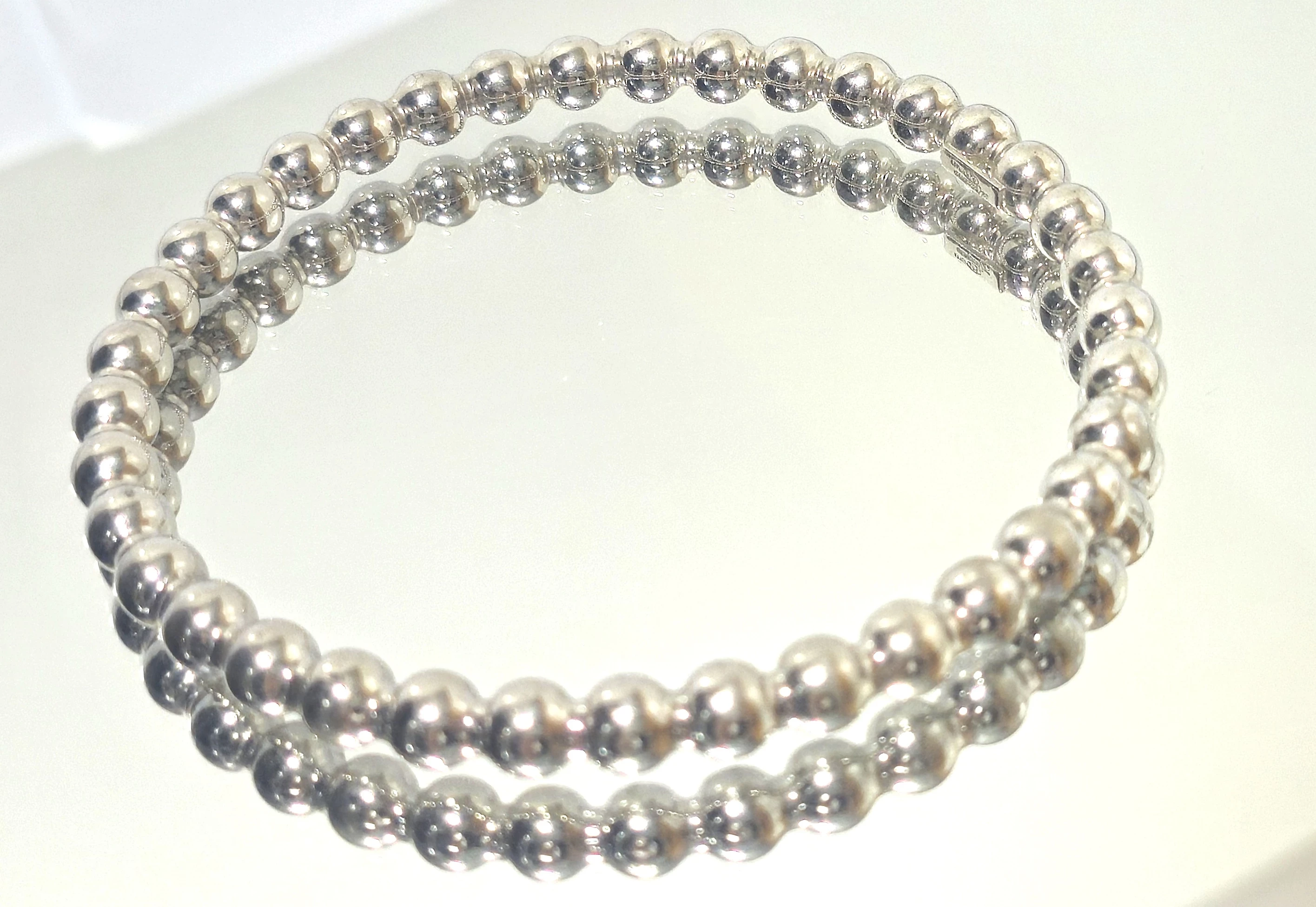 srebrna-sztywna-bransoletka-kuleczki-1454g-stan-11323-2