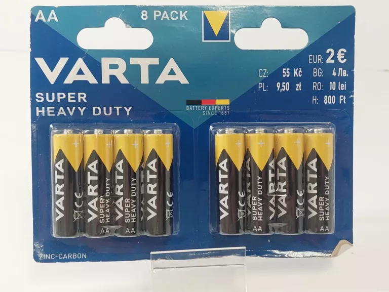 BATERIA CYNKOWO-WĘGLOWA VARTA AA (R6) 8 SZ