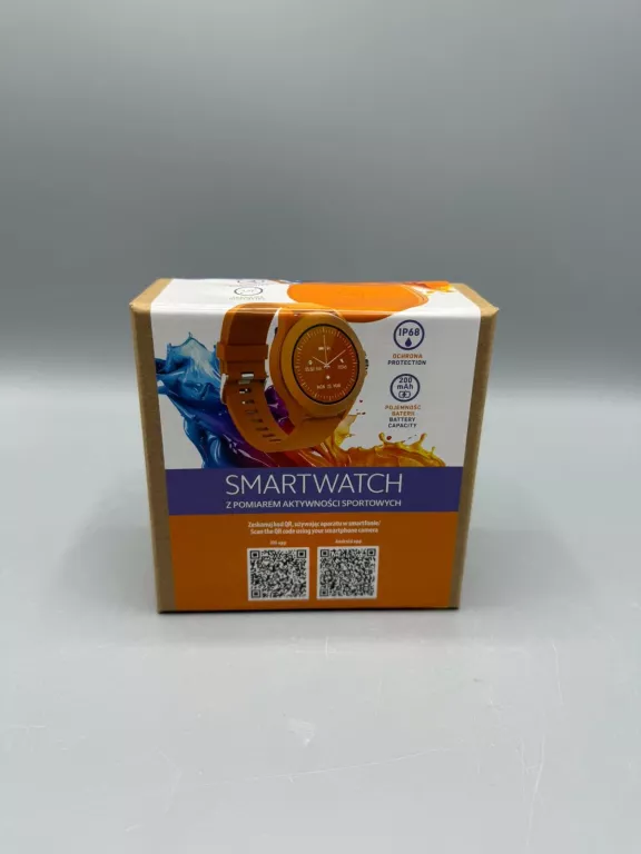 ZEGAREK SMARTWATCH FOREVER COLORUM CW-300 POMARAŃCZOWY JAK NOWY!