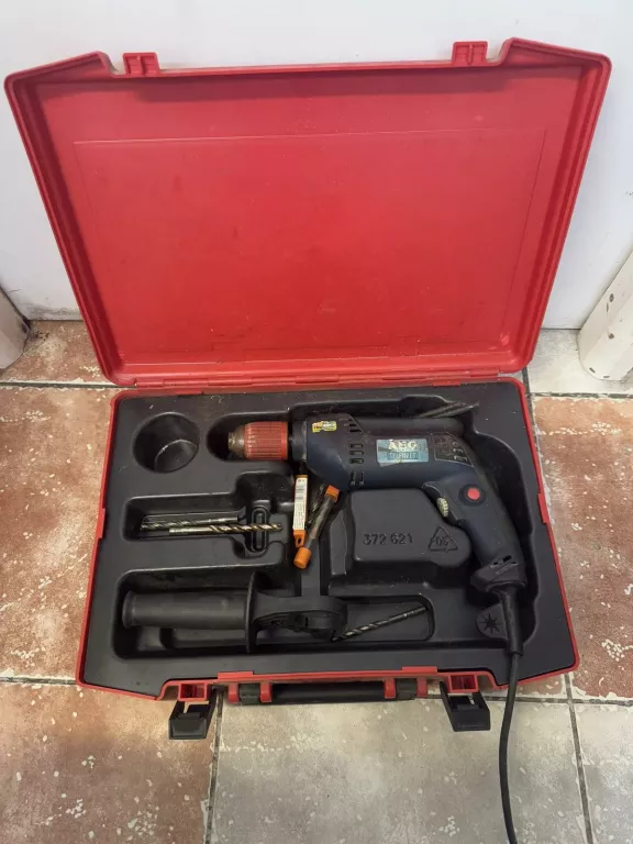 WIERTARKA UDAROWA AEG SBE 630 RX + WALIZKA + WIERTŁA
